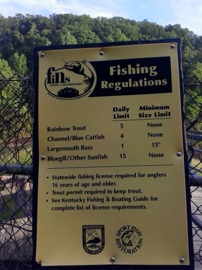 漁獲量の制限の看板