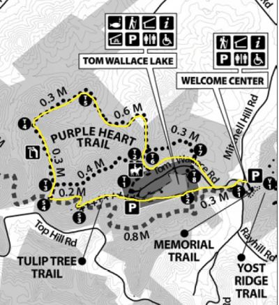 Tulip Trailの山道地図全体